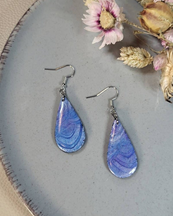 Boucles d'oreilles gouttes "Iris"