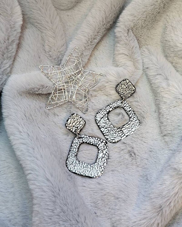 Boucles d'oreilles clous "Éclat argenté"