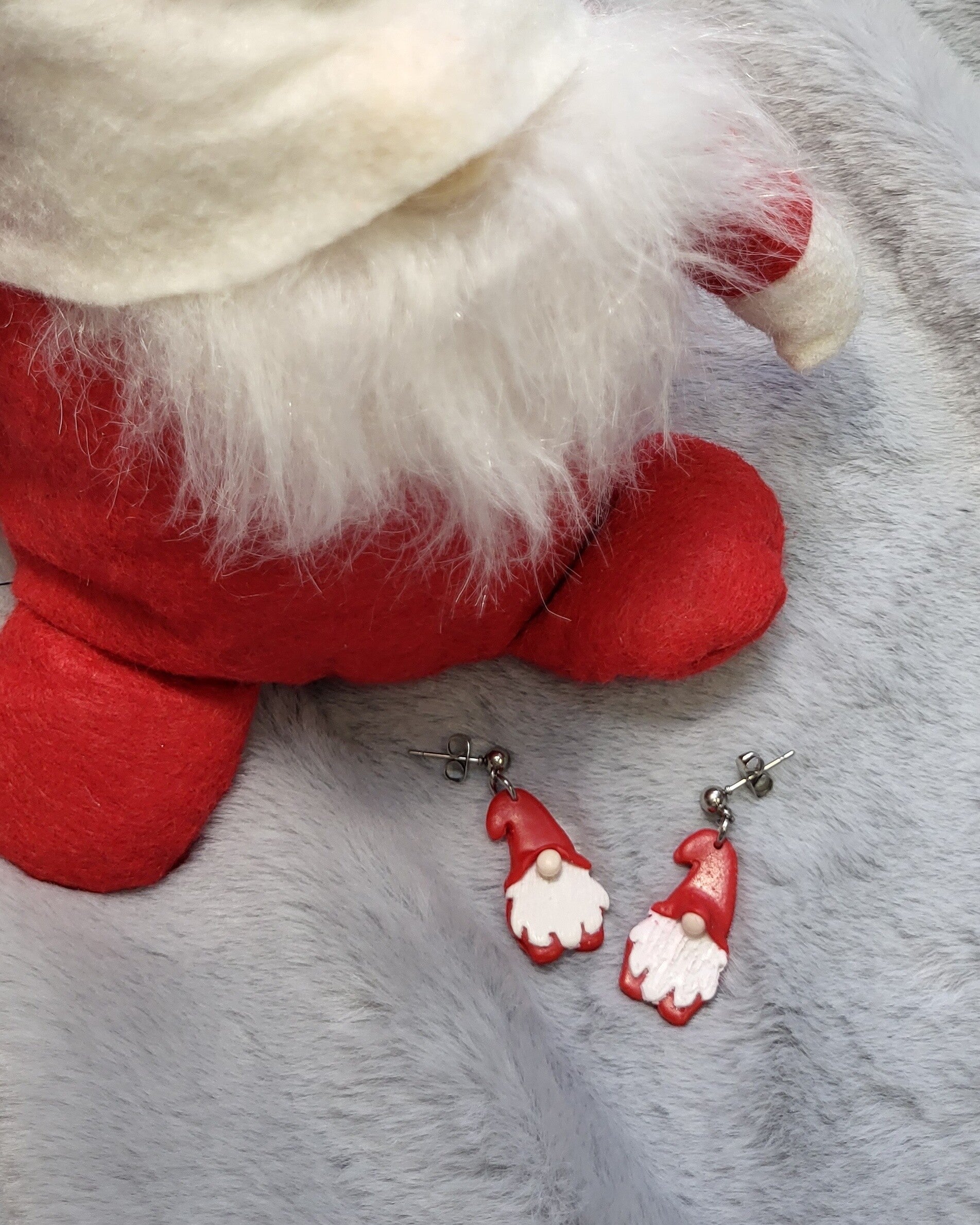Boucles d'oreilles lutin de Noël