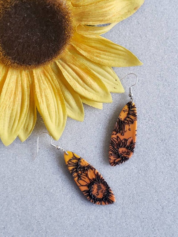Boucles d’oreilles "Rayon de Soleil" - L'éclat du tournesol