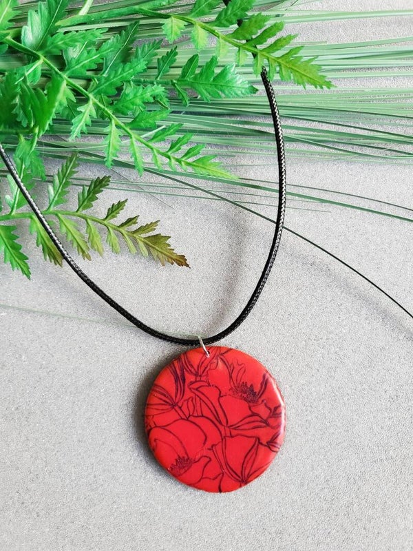 Collier Coquelicot - Une touche de poésie florale