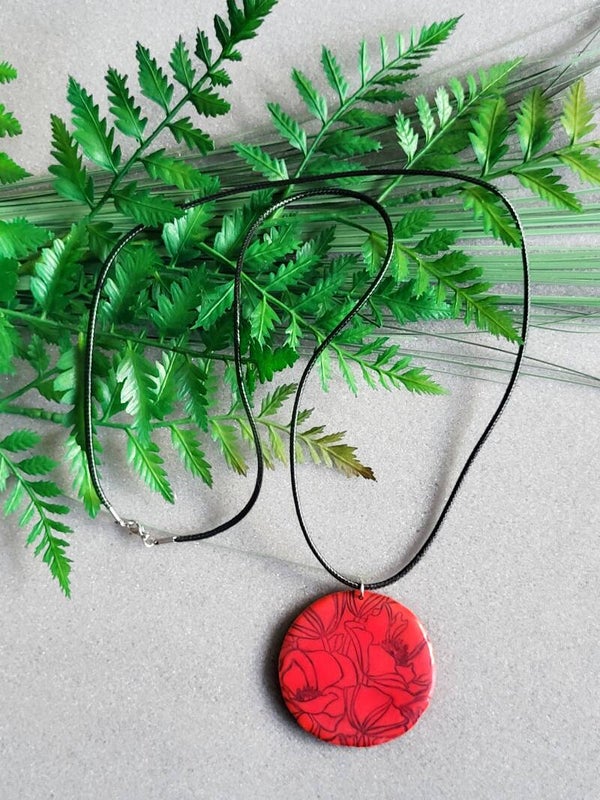Sautoir Coquelicot - Une touche de poésie florale