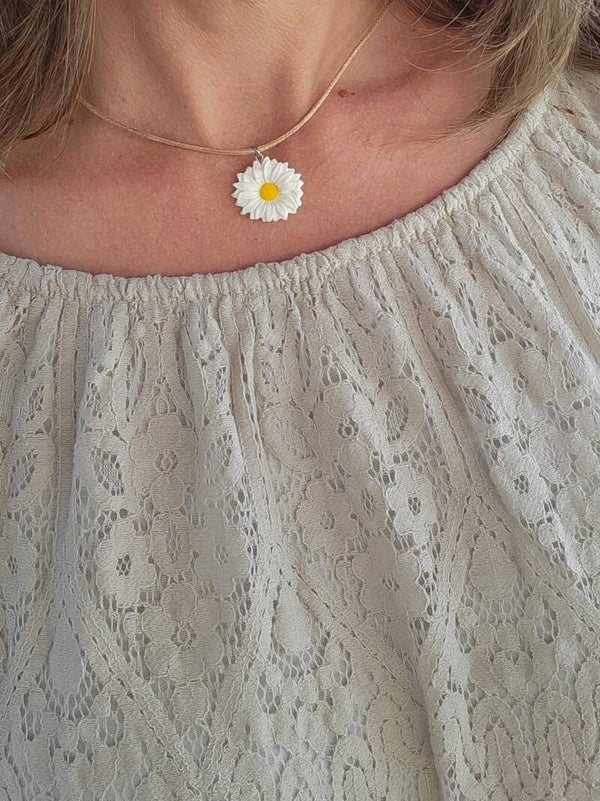 Collier pendentif marguerite | Esprit bohème