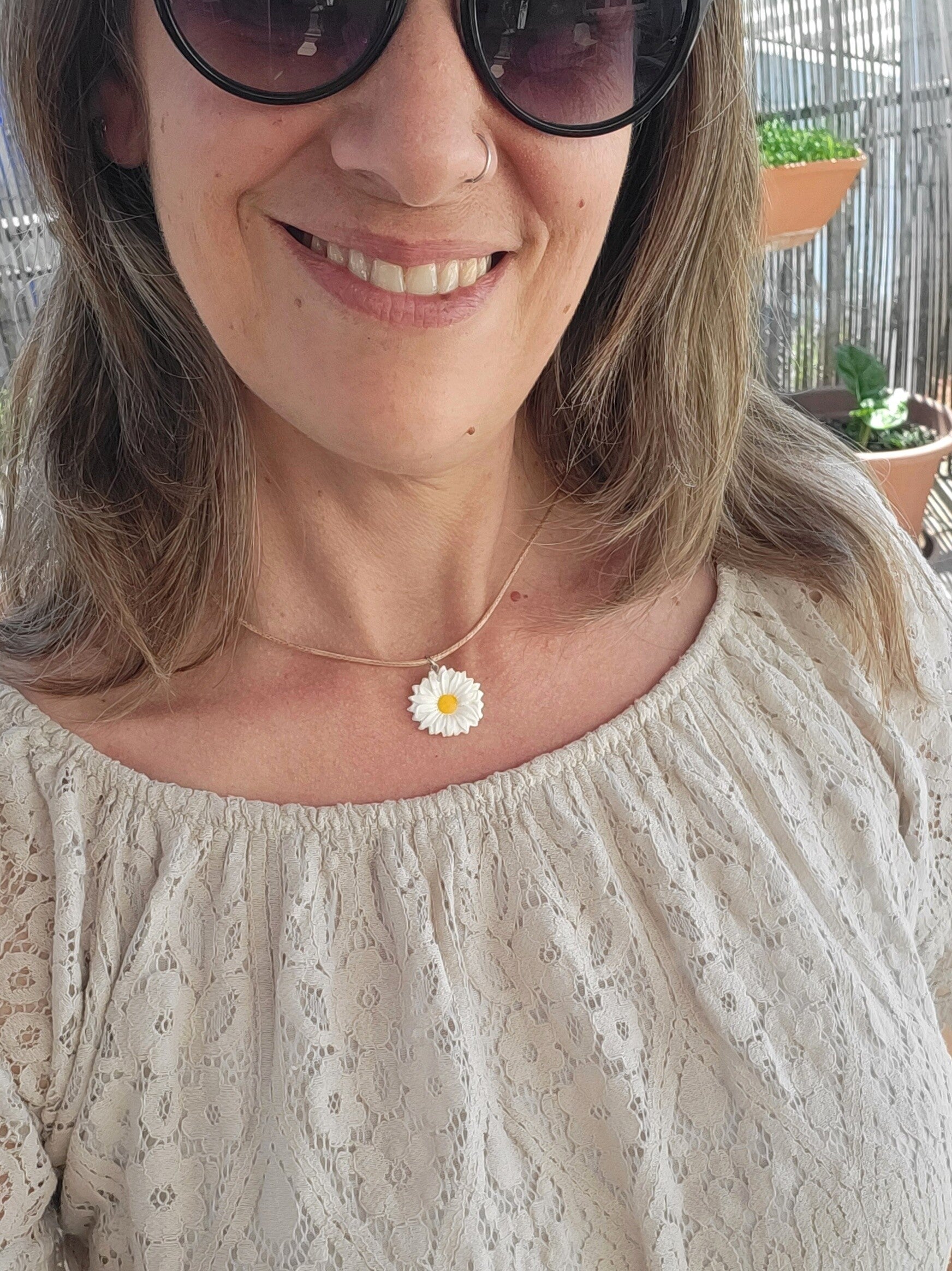 Collier pendentif marguerite | Esprit bohème