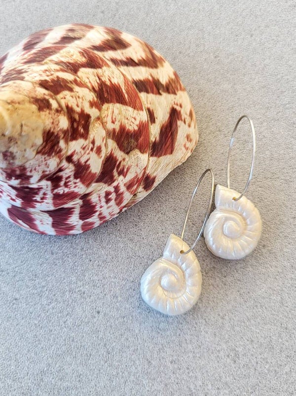 Boucles d’oreilles nautile