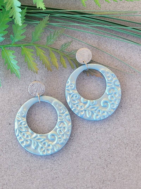 Boucles d'oreilles "Liana" bleu