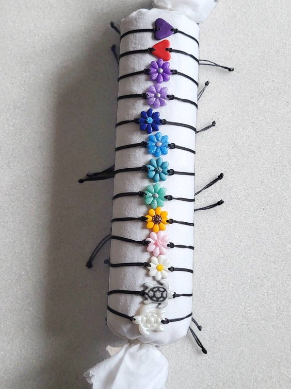 Bracelets Fins à Charmes - Collection Multicolore
