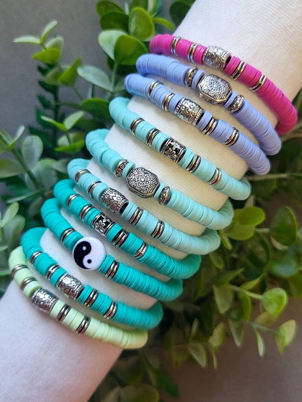 Bracelets heishi coloré | Collection Été et bohème