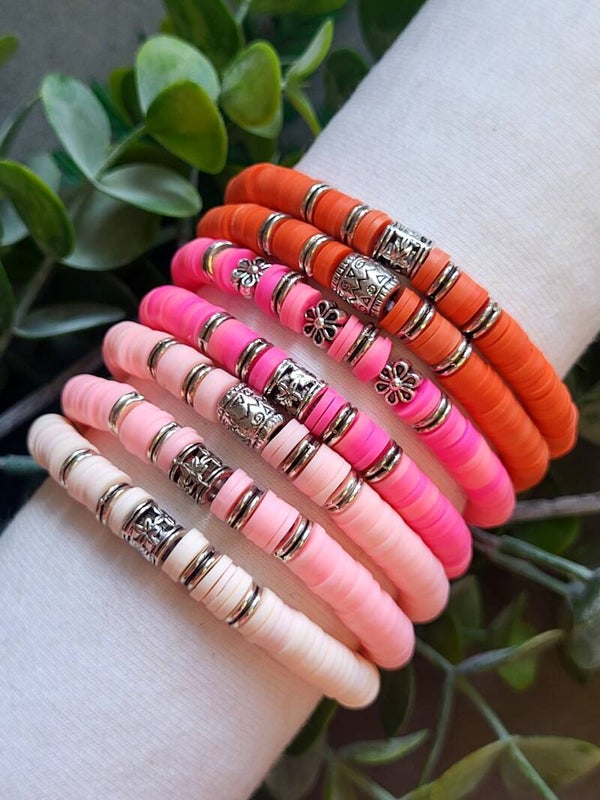 Bracelets heishi coloré | Collection Été et bohème