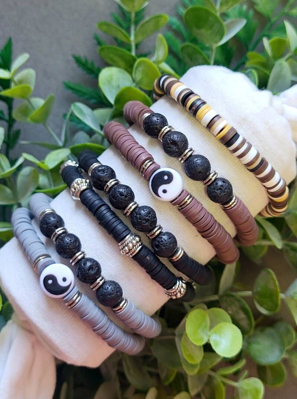 Bracelet heishi aussi pour homme | L'équilibre Parfait entre Style et Bien-être