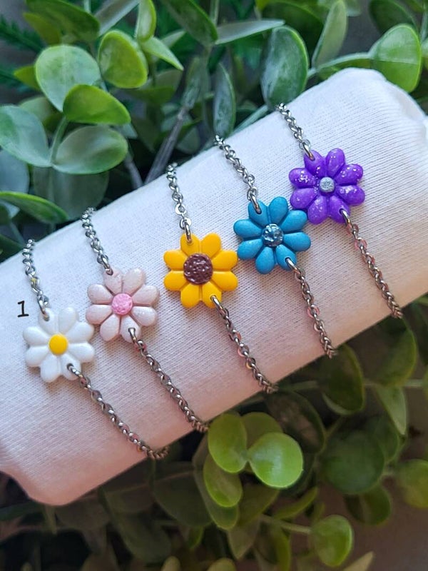Bracelet Chaînette et Fleur