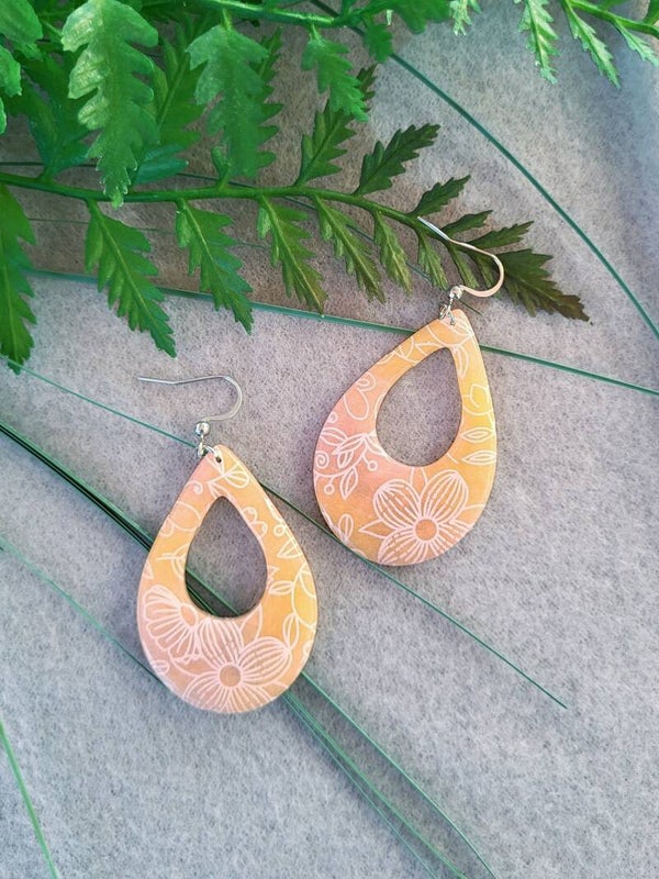 Boucles d'oreilles "Flora" | Clous d'oreilles pendants