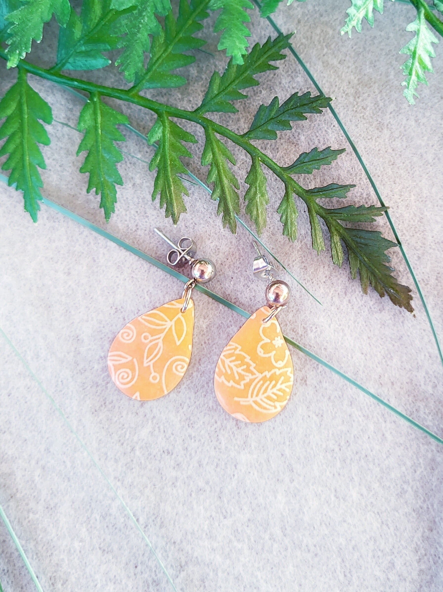 Boucles d'oreilles "Aurore" | Clous d'oreilles pendants