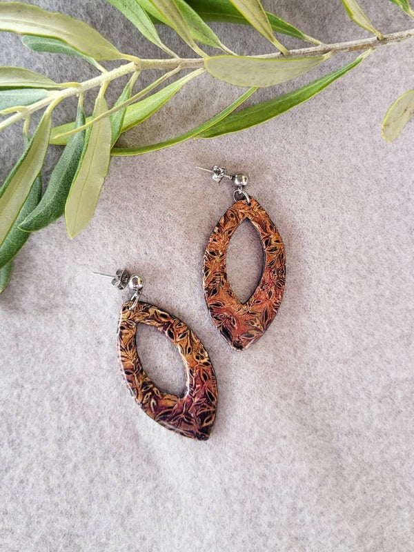 Boucles d'oreilles "Sylvia" | clous d'oreille pendants