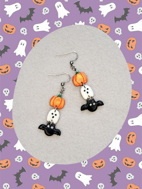 Boucles d'oreilles halloween 🎃👻🦇