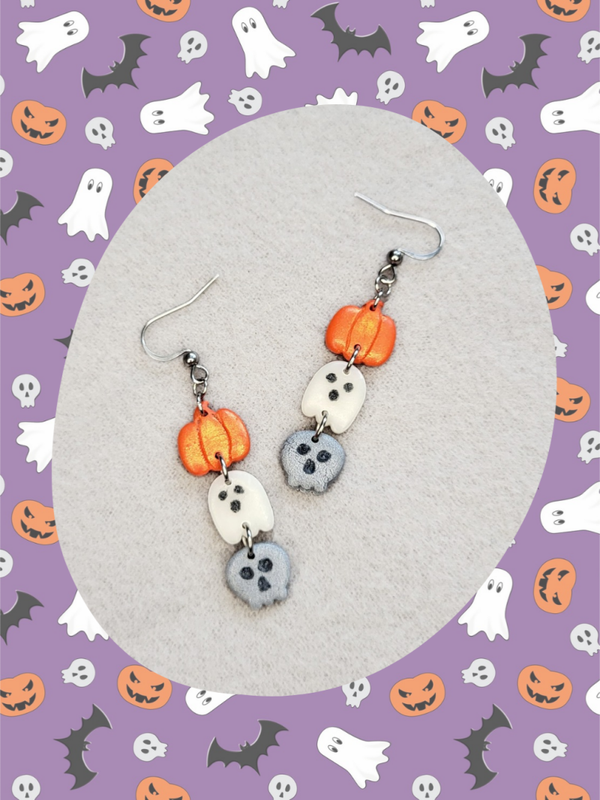 Boucles d'oreilles halloween 🎃👻💀