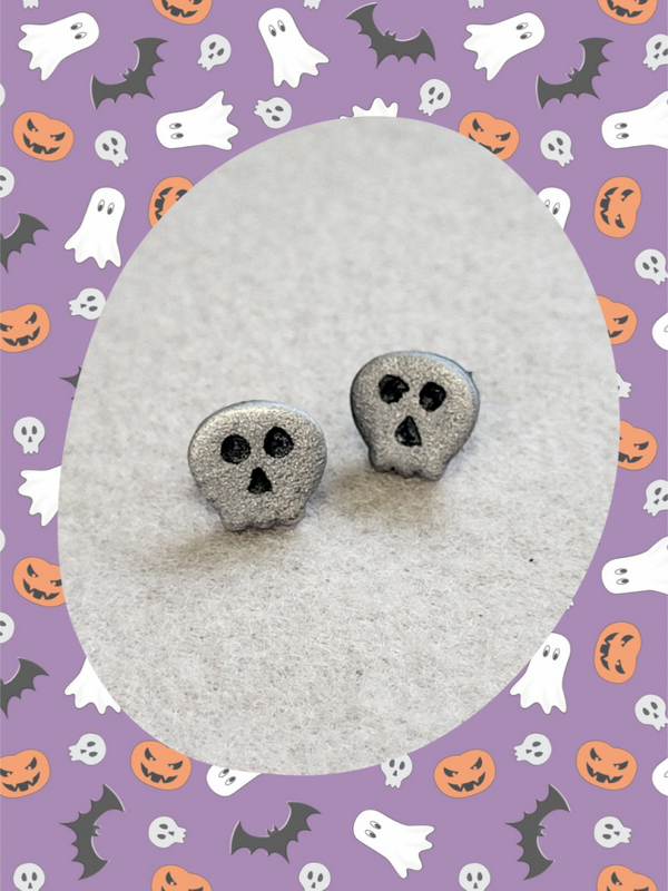 Boucles d'oreilles halloween 💀 | puces d'oreilles