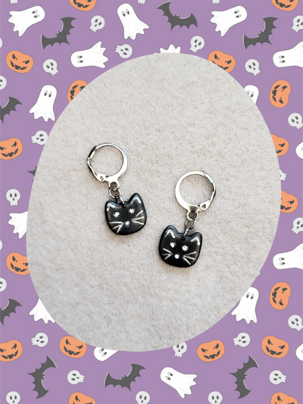 Boucles d'oreilles halloween 🐈‍⬛