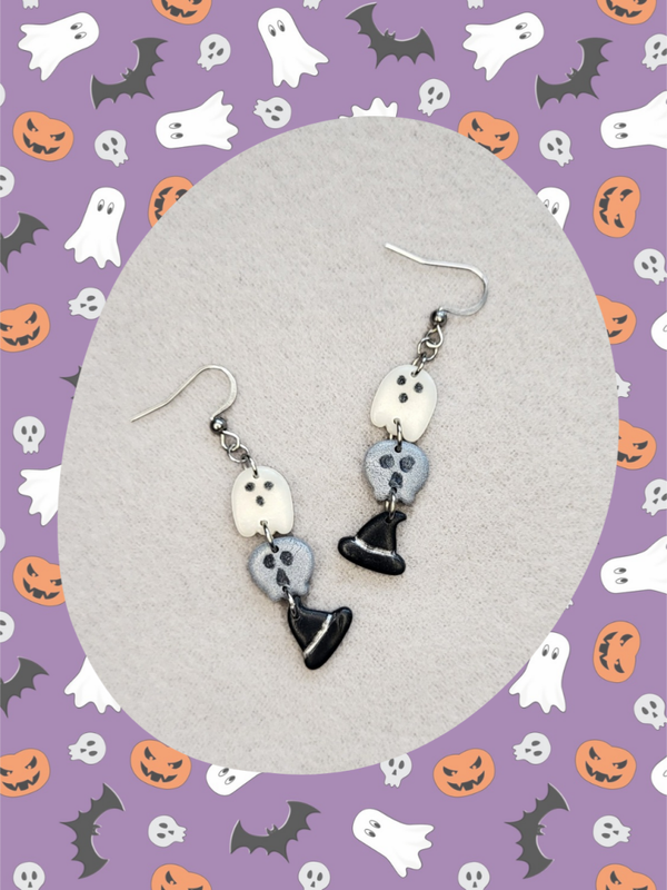 Boucles d'oreilles halloween 👻💀🧙