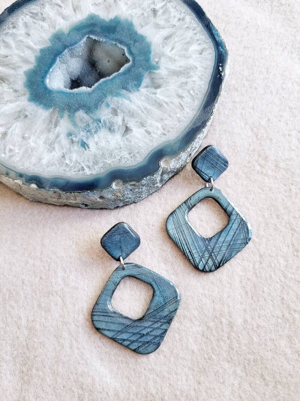 Boucles d'oreilles "Célestine" | clous d'oreilles pendantes