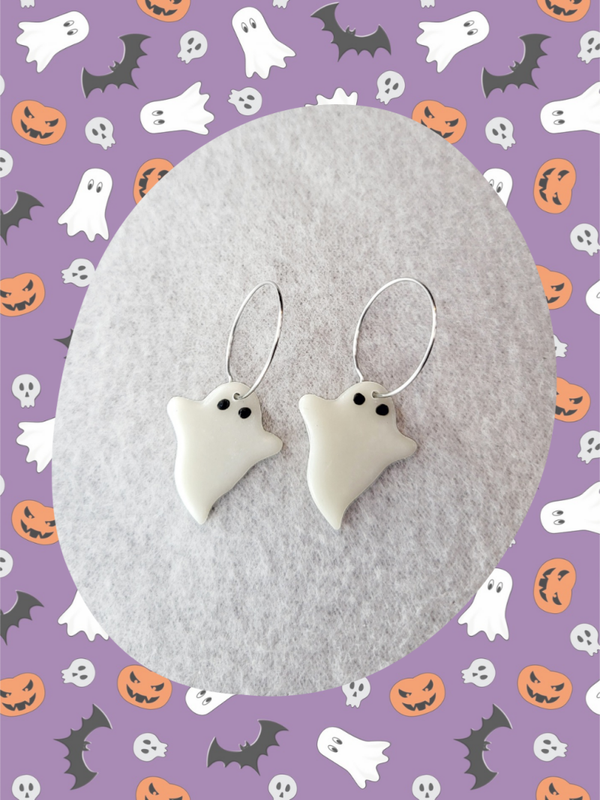 Boucles d'oreilles halloween 👻 | fantôme