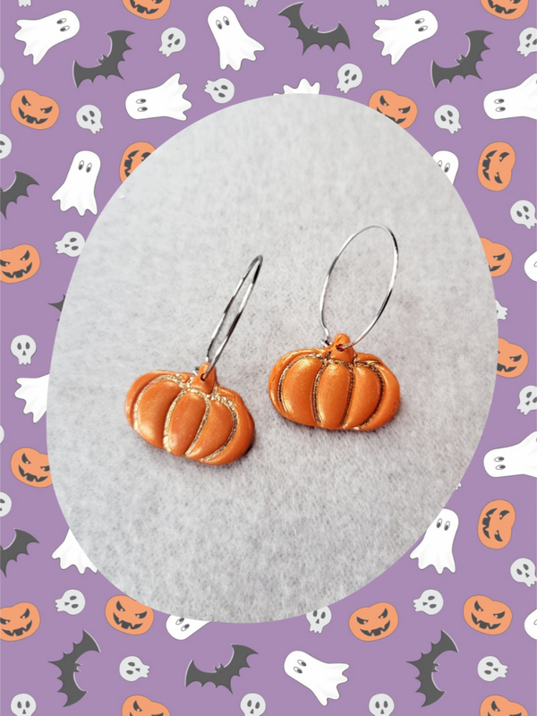 Boucles d'oreilles halloween 🎃 | citrouille