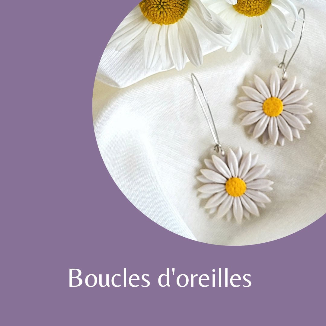 ​🌟 Succombez au charme de l'artisanat unique. ​Bienvenue dans mon univers de boucles d’oreilles faites main en argile polymère. D' une L' égèreté absolue Chaue paire est imaginée, modelée et assemblée sur acier inoxydable avec passion dans mon atelier. ​