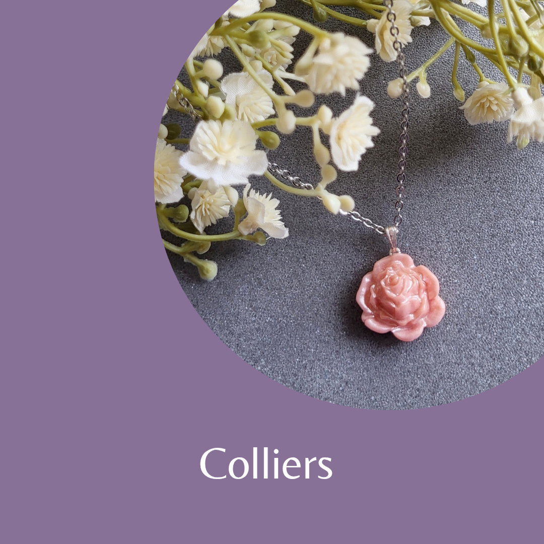 ​🌟 Succombez au charme de l'artisanat unique.  ​Bienvenue dans mon univers de colliers pendentif faits main en argile polymère. D'une Légèreté absolue, chaque pièce est imaginée, modelée et assemblée sur acier inoxydable avec passion dans mon atelier.