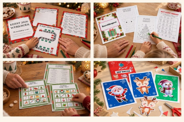 Kerst Werkboek Compleet - Kerstactiviteiten - 16 Bedrukte Vellen