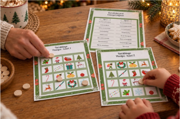 Kerst Spelpret - Kerstactiviteiten - 25 Bedrukte Vellen