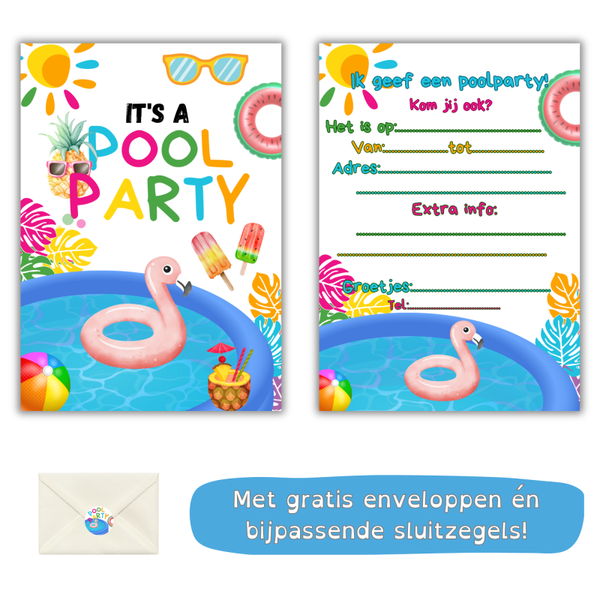 It's a Pool party - Uitnodiging