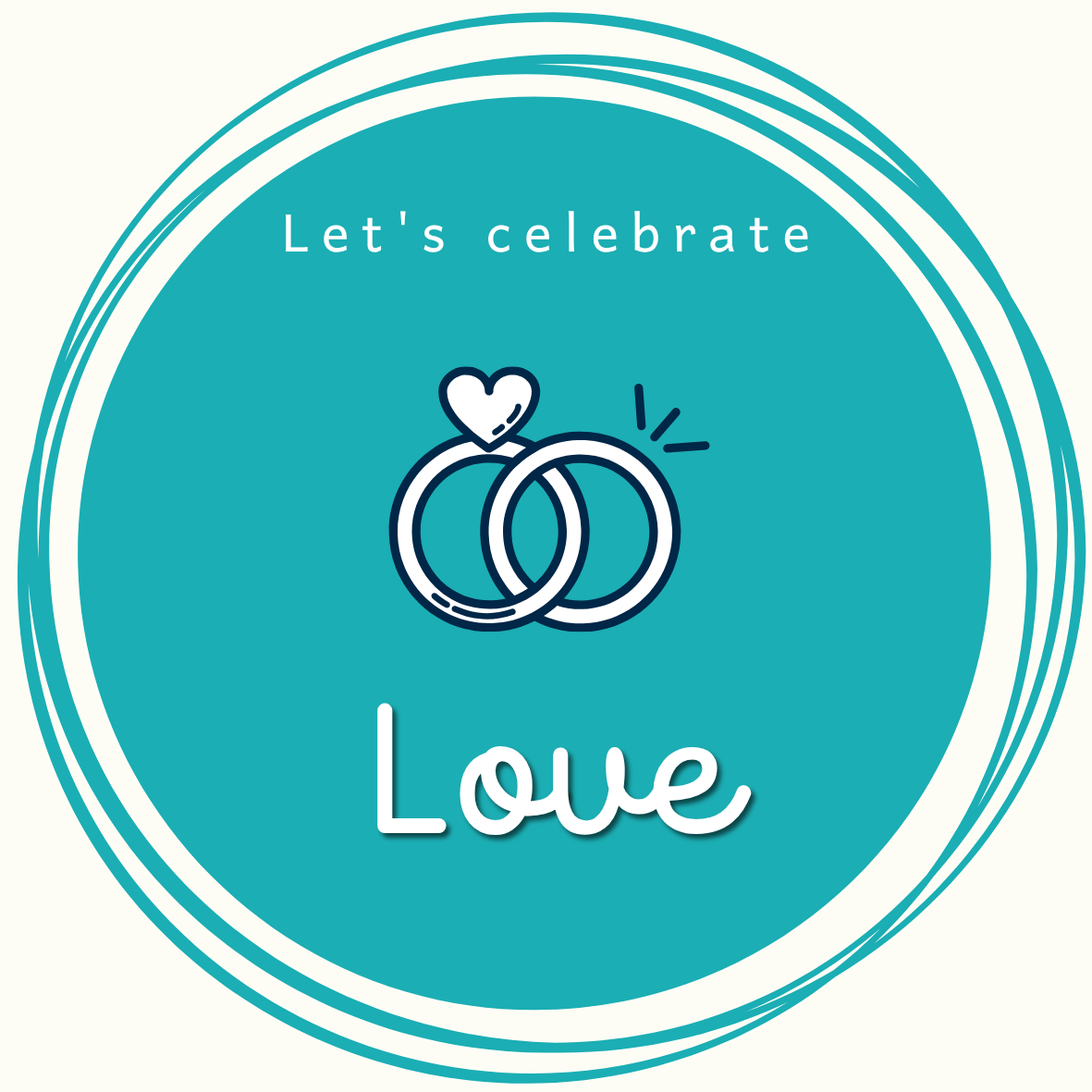 Let’s Celebrate Love – 48 Trouwstickers in 12 Kleuren (4 cm) voor Bruiloft & Vrijgezellenfeest