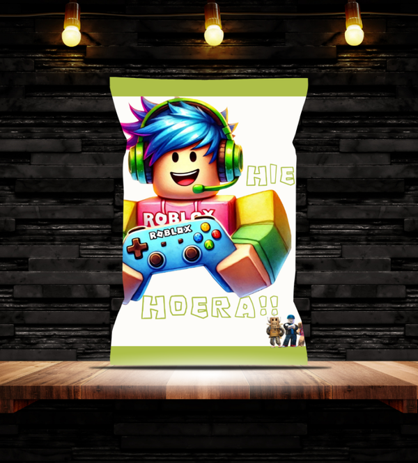 Printable chipswikkel Roblox – Zelf printen | CreYAYtions - Roblox traktatie DIY