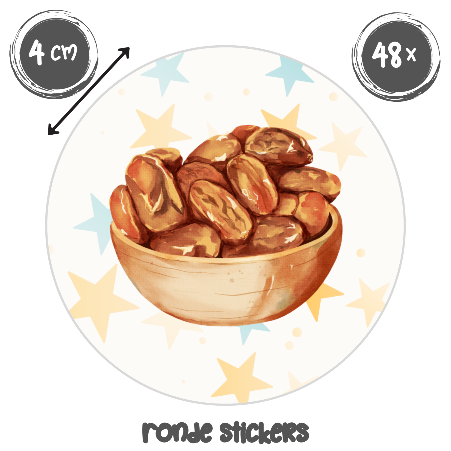 Ramadan sticker – [Iftar-Dadels] | Feestelijk & betekenisvol