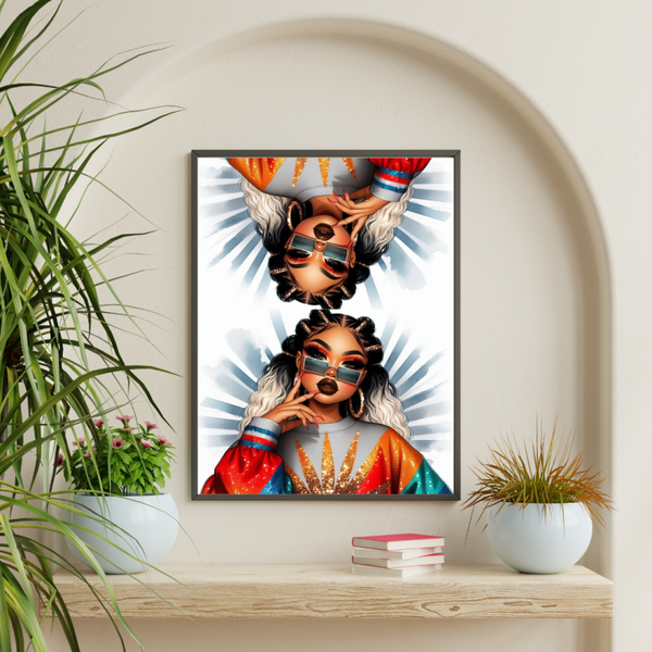 Street Chic Poster A3 – Moderne Urban Chic Wall Art met Karakter