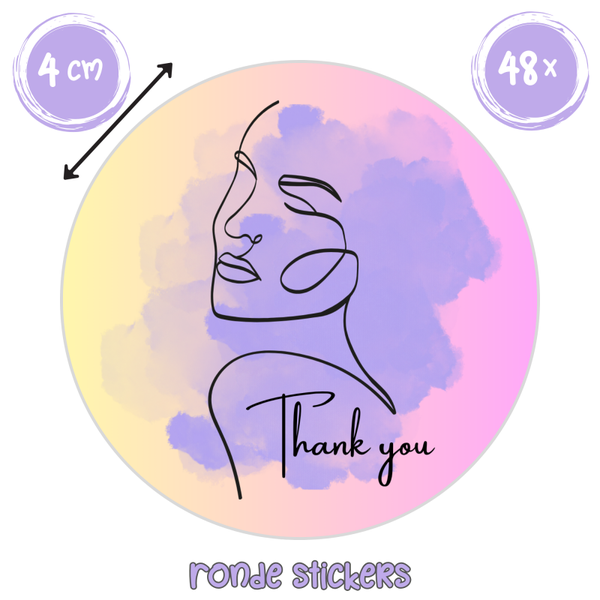 Support Small Business Stickers – Bedankt Klanten | 48 stuks