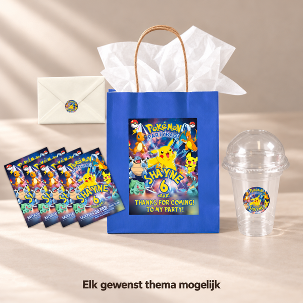 YAY Party traktatiepakket - Gepersonaliseerd – Voor 10 kinderen