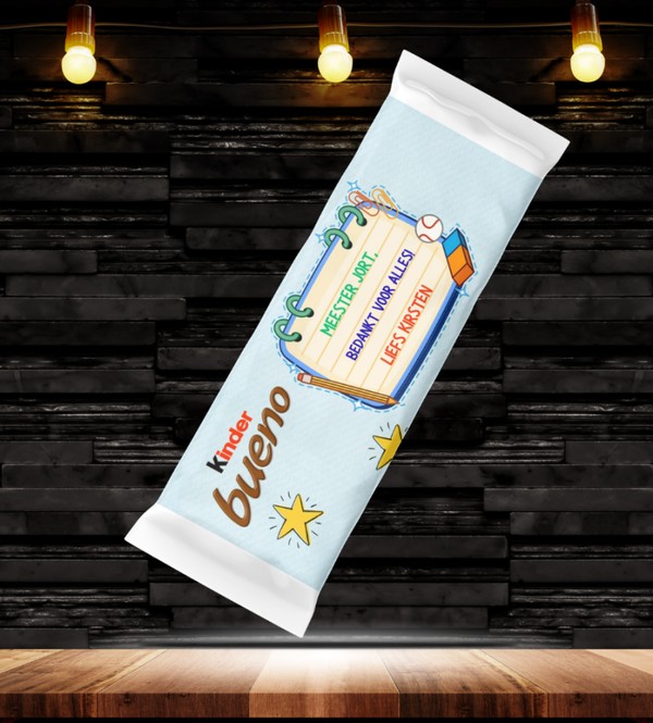 Kinder Bueno Bedankje voor de Meester