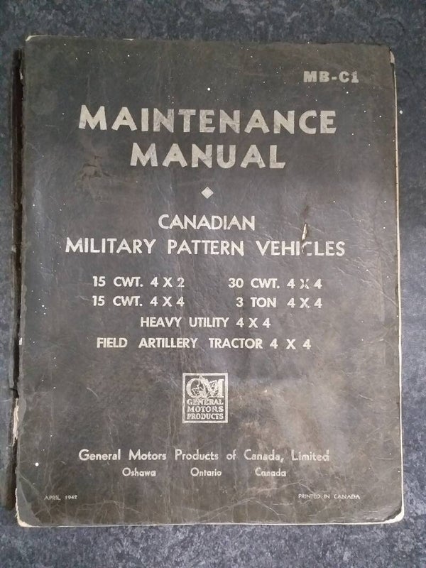 MB-C1 Chevrolet Maintenance Manual 15 CWT