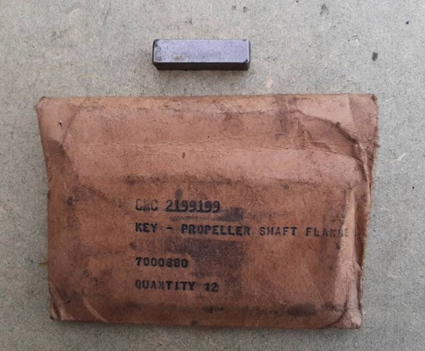 G508 Key, propeller shaft flange