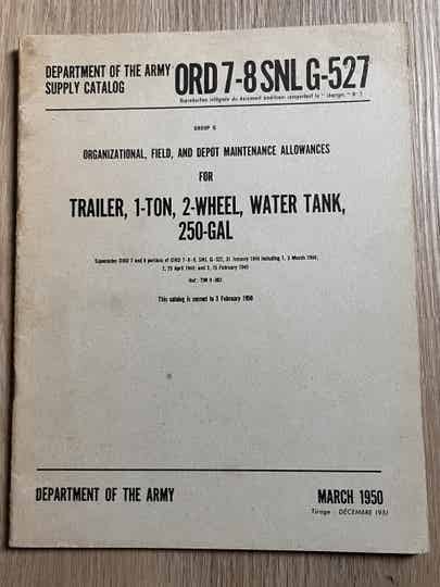 ORD 7-8 SNL-G527 watertank trailer Ben-Hur