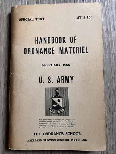 ST9-159 Handbook of ordnance material
