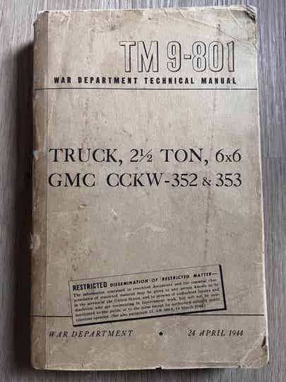TM9-801 GMC CCKW 352 & 353