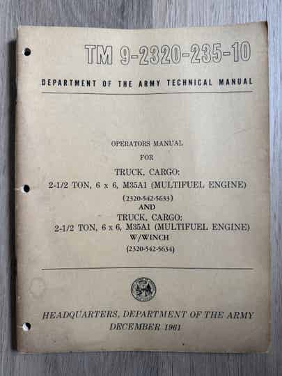 TM9-2320-235-10 Reo M35A1