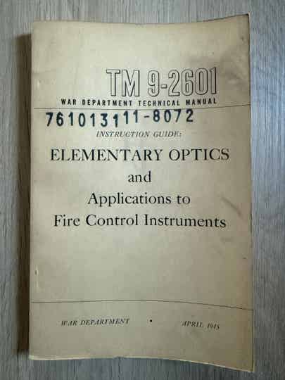 TM9-2601 Elementary Optics