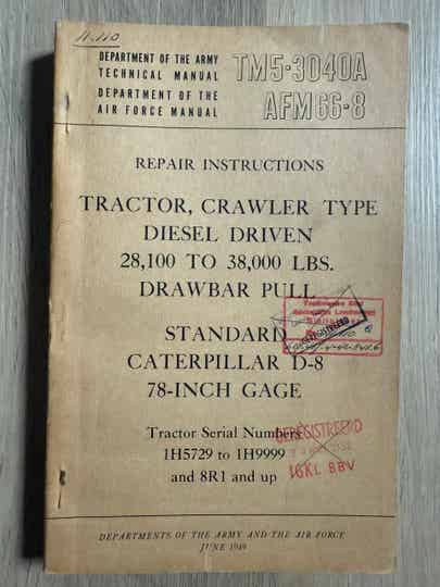 TM5-3040A Caterpillar D8