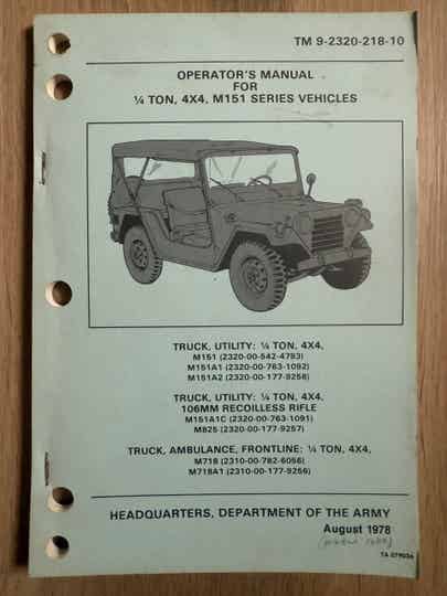 TM9-2320-218-10 Ford M151 Mutt