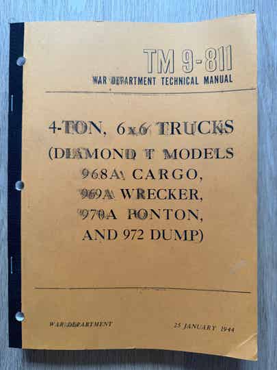 TM9-811 Diamond T 968,969 etc