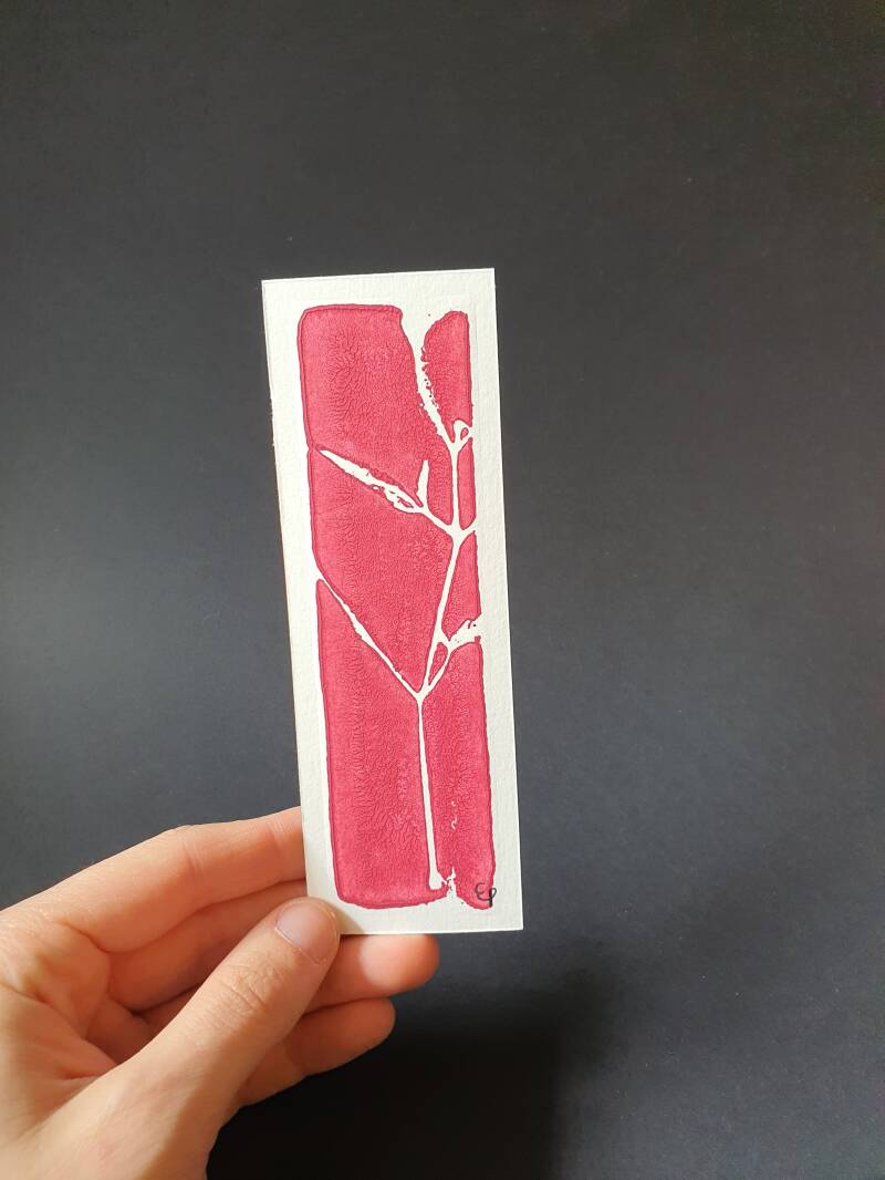 Marque page rose pousse