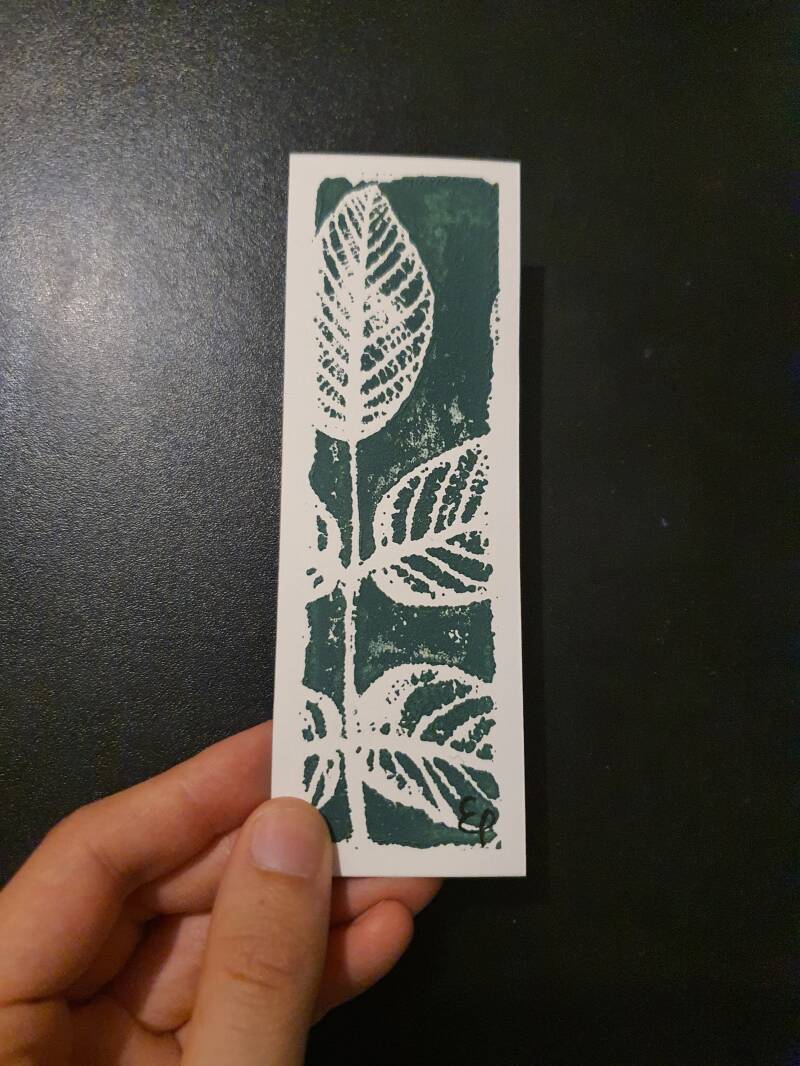 Marque page vert foncé